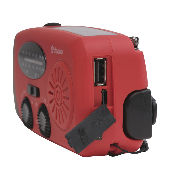 Vevradio m/ficklampa & powerbank SCR-2005 Denver